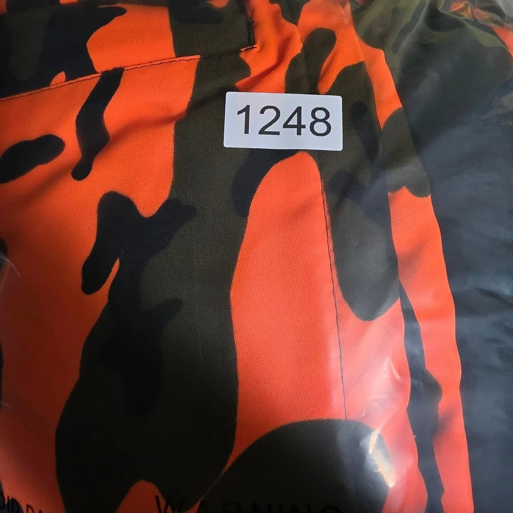 Winchester Conceal Blaze Orange Camo Hunting Jacket Mens XL Hooded Parka 1248